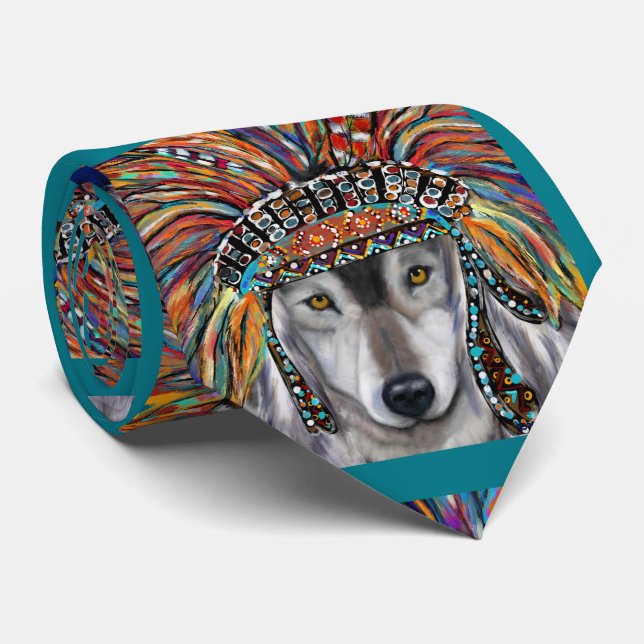 Gravata Arte do Lobo Cinzento (Rolled)