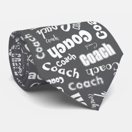 Gravata Arte do nome do presente do treinador personalizad