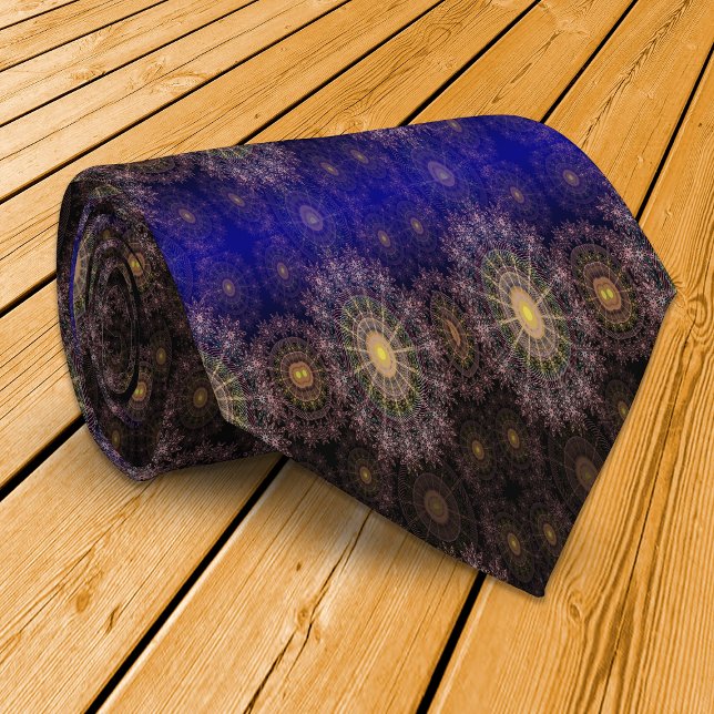 Gravata Arte floral espumante no céu noturno limpo (Criador carregado)