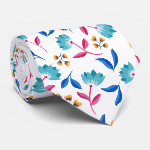 Gravata Arte Floral Popular Brilhante