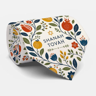 Gravata Arte Folclórica Moderna Shana Tovah Botânica