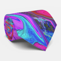 Arte líquida Abstrato cor-de-rosa, azul e laranja