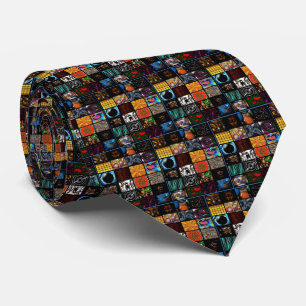 Gravata Arte Pop Decorativa em Padrão