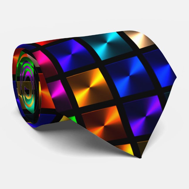 Gravata Artful - Dados Abstratos (Rolled)