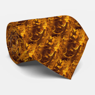 Gravata Articulação Fractal De Fogo