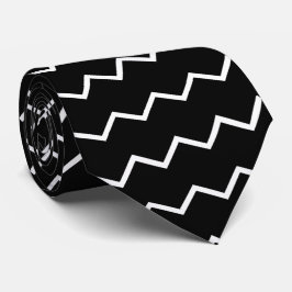 Gravata Articulação gráfica em preto e branco