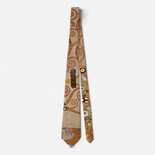 Gravata Árvore da vida de Gustav Klimt, Stylized Art Nouv