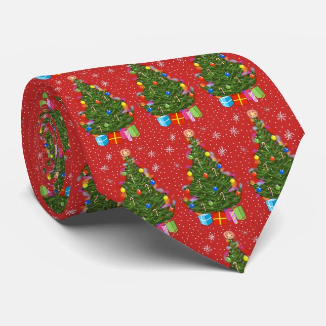 Gravata Árvore de Natal (Rolled)