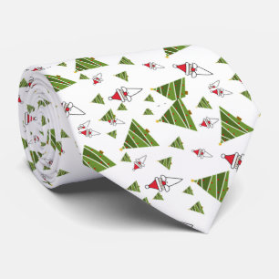 Gravata Árvores de Natal e Papai Noel