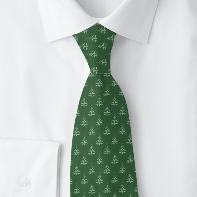 Gravata Árvores de Natal Verdes (Criador carregado)