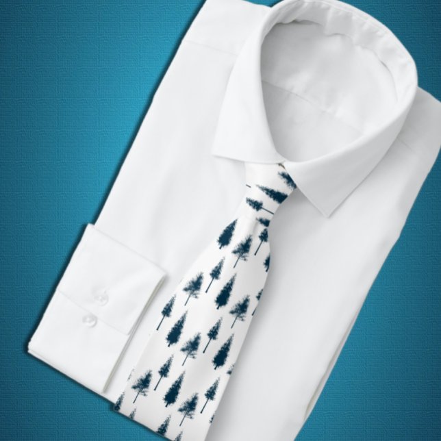 Gravata Árvores marinhos de inverno (Criador carregado)