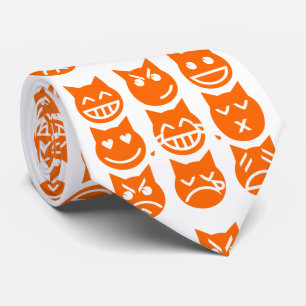 Gravata As 9 vidas do gato de Emoji