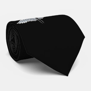 Gravata Asas de cinza azul