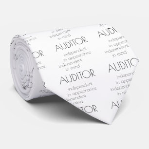 Gravata "Auditor: Independente na mente & na aparência "