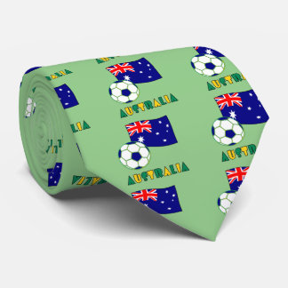 Gravata Australian Soccer Ball and Flag 1