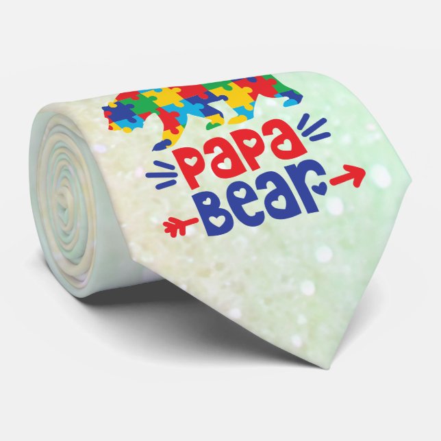 Gravata Autism Men Tie (Rolled)