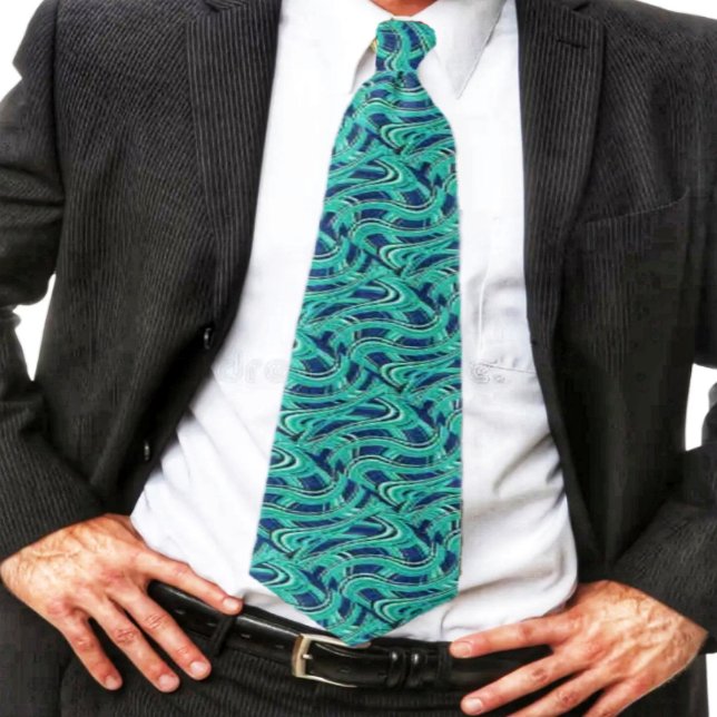 Gravata Autoestradas (This Highways Neck Tie design, makes a Bold, dramatic, statement!)