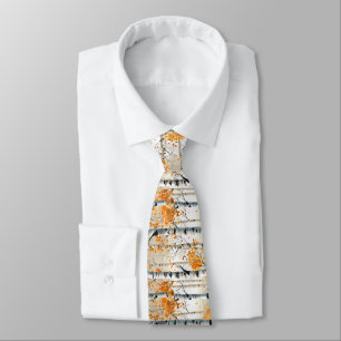 Gravata Autumn Birch Trees Necktie