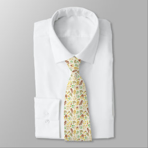 Gravata Autumn Falling Leaves Neck Tie