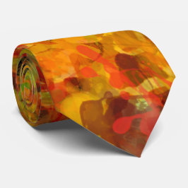 Gravata Autumn Leaves Abstract