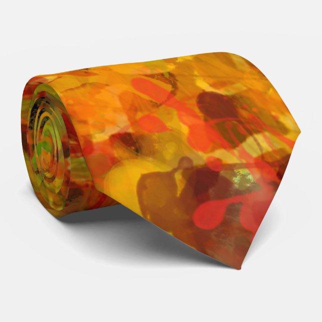 Gravata Autumn Leaves Abstract (Rolled)