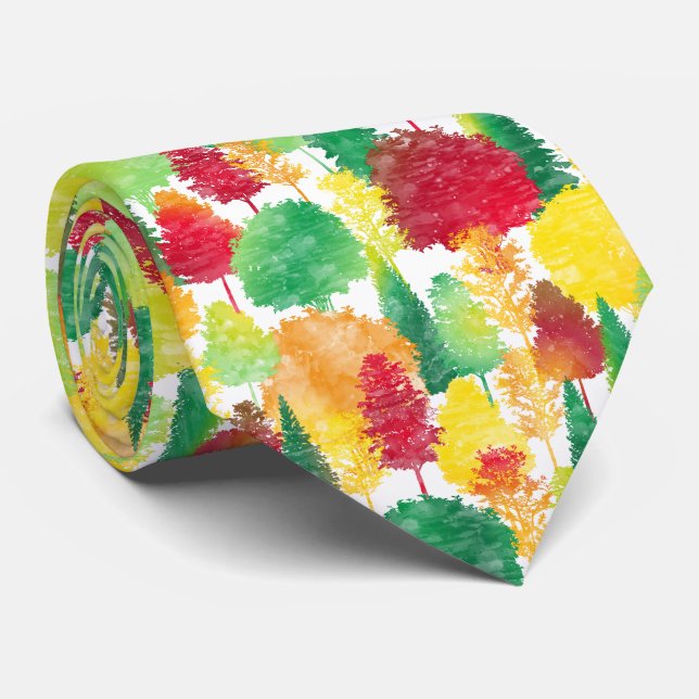 Gravata Autumn Woods Pattern (Rolled)