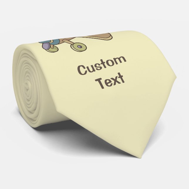 Gravata Avião Brinquedo (Rolled)