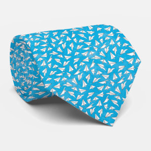 Gravata Aviões de papel minúsculos