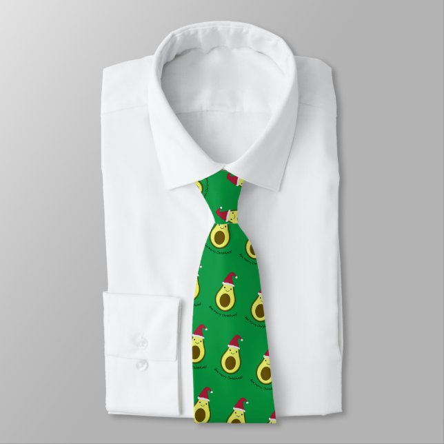 Gravata Avo Feliz Christhass Avocado Neck Tie (Amarrado)