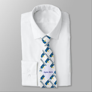 Gravata Azores Bandeira Açoriana Personalizada em Xadrez