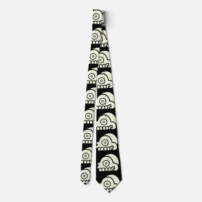 Gravata Aztec Skull Tie (Verso)