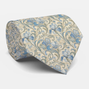 Gravata Azul Art Nouveau