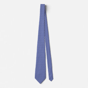 Gravata Azul com Padrão de Azulejo Mediterrâneo