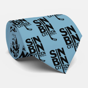 Gravata Azul de Hockey Cidadão da Caixa Sin