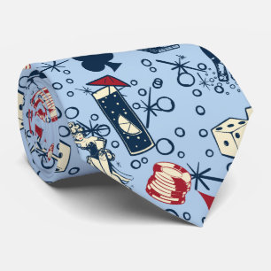 Gravata Azul de jogo retro do casino de Viva Vegas