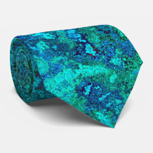 Gravata Azul de pedra mármore de textura e azul de turque