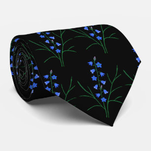 Gravata Azul de Pescoço Preto Bluebells