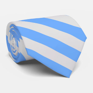 Gravata Azul e claro - cinzas listradas