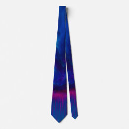 Gravata Azul e Roxo Abstrato