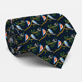 Gravata Azul Escuro Personalizada para Homens
