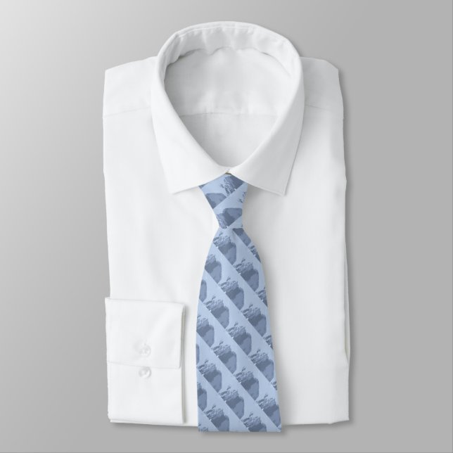 Gravata Azul, Gelo 4 Tie (Amarrado)