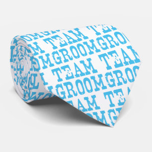 Gravata Azul Ocidental do Team Groom