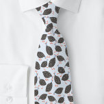 Gravata Azul-palha-guincho<br><div class="desc">Diversão do padrão da Guiné em um fundo azul claro. Perfeito para amantes de aves e avicultores.</div>