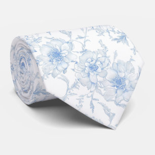 gravata azul pálido toile de jouy