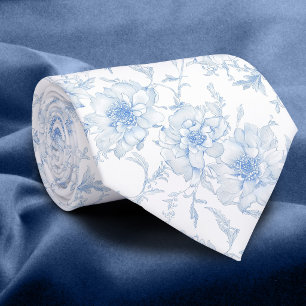 gravata azul pálido toile de jouy