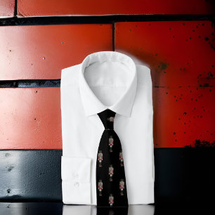 Gravata Azul Red Black Classer Noz Soldier Natal