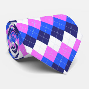 Gravata Azul, Rosa e Estilo Branco