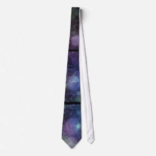 Gravata Azul, Roxo, Órbulas Azuis, Com Aspecto Texturizad