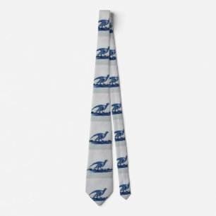 Gravata Azulejo Azul Antecipado - Agrupamento na Grama