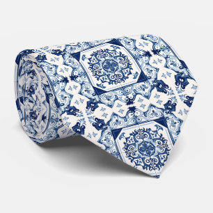Gravata Azulejos Portugueses Azulejo Azul